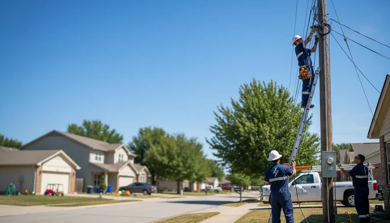 Residential electrician providing installation services in Mount Vernon, ME